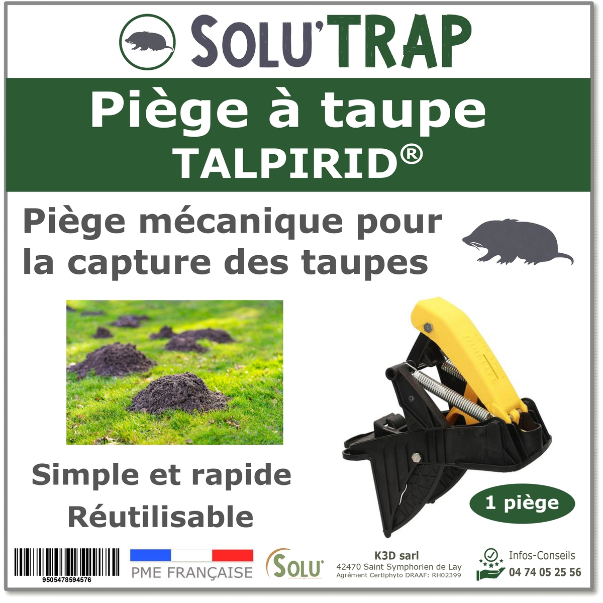 Piège à taupe Talpirid, Solu