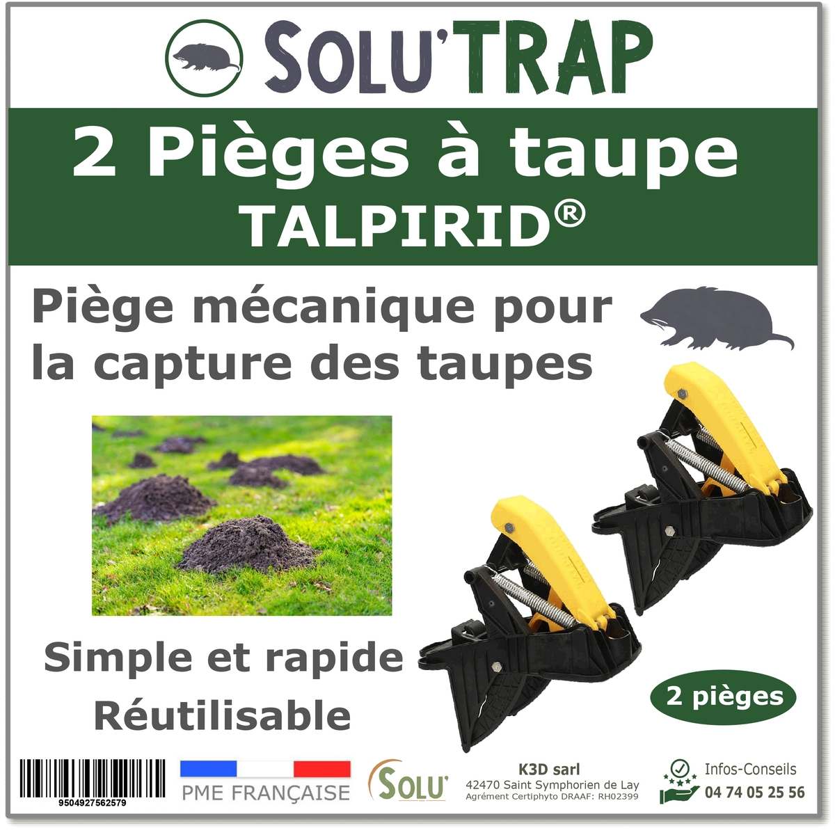 2 Pièges à taupe Talpirid, Solu
